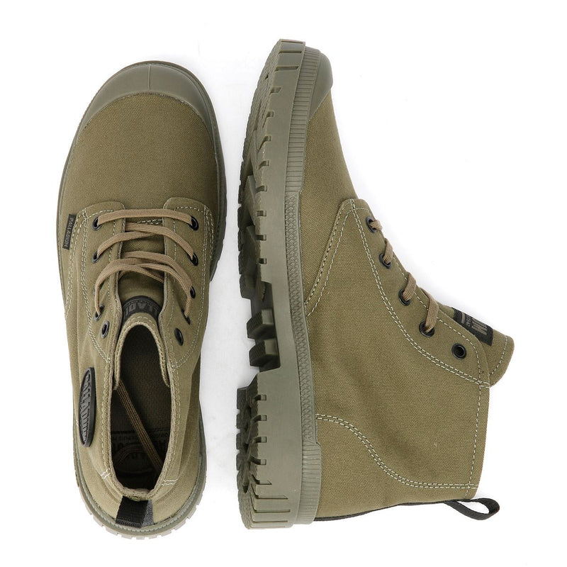 Palladium SP20 Hi CVS Stivali Verdi In Canvas