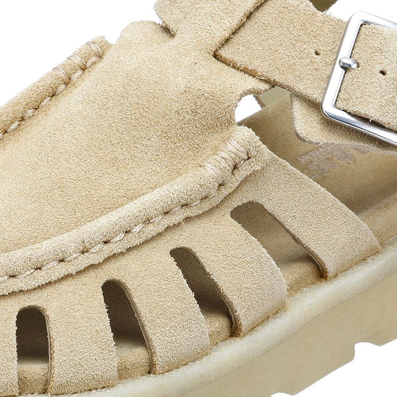 Clarks Originals Meadow Buckle Sandali Beige In Camoscio Da Donna