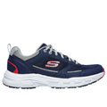 Skechers Oak Canyon Verketta Sneakers Da Uomo In Pelle Blu/Grigia