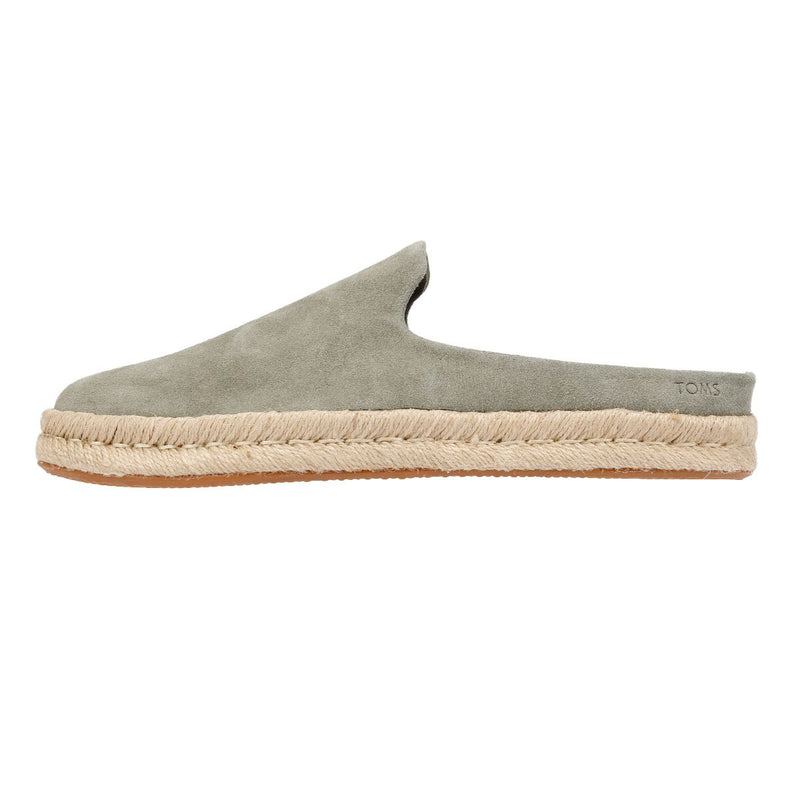 TOMS Santiago Ciabatte Da Uomo In Camoscio Grigio