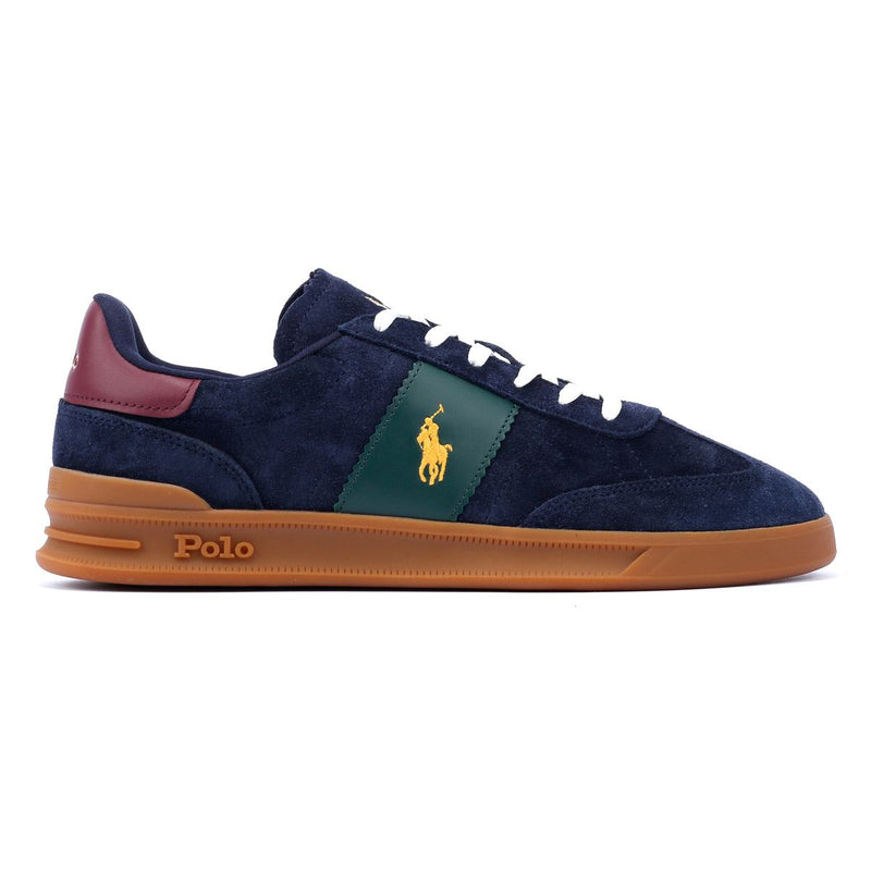 Ralph Lauren Heritage Area Sneakers Blu Da Uomo In Camoscio