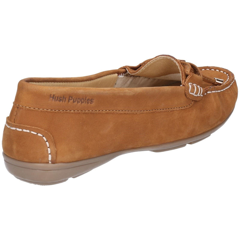 Hush Puppies Maggie Mocassini Da Donna In Pelle Color Cuoio