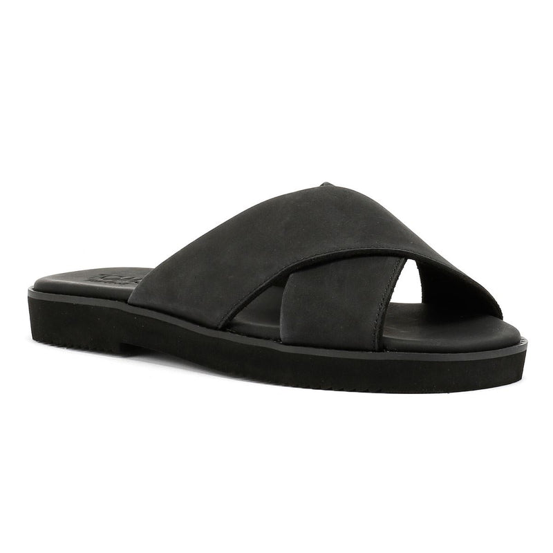 TOMS Mae Crossover Sandali Neri In Pelle Da Donna