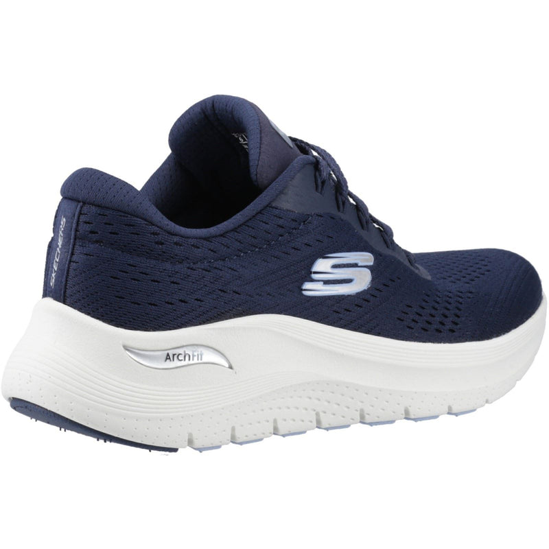 Skechers Arch Fit 2.0 Big League Sneakers Da Donna In Tessuto Blu Scuro