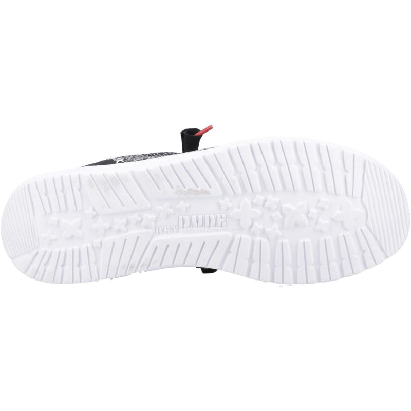 HEYDUDE Wally Funk Open Mesh Scarpe Da Barca Nere/Bianche Da Uomo