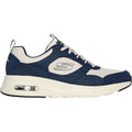 Skechers Skech-Air Court - Yatton Sneakers Da Uomo In Pelle Blu Marino/Naturale