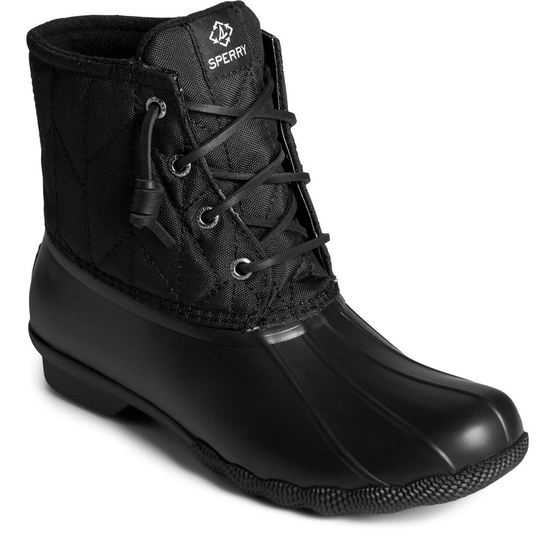 Sperry Saltwater SeaCycled RPET Stivali Da Pioggia Neri In Sintetico