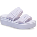 Crocs Brooklyn Buckle Low Wedge Sandali Viola Da Donna