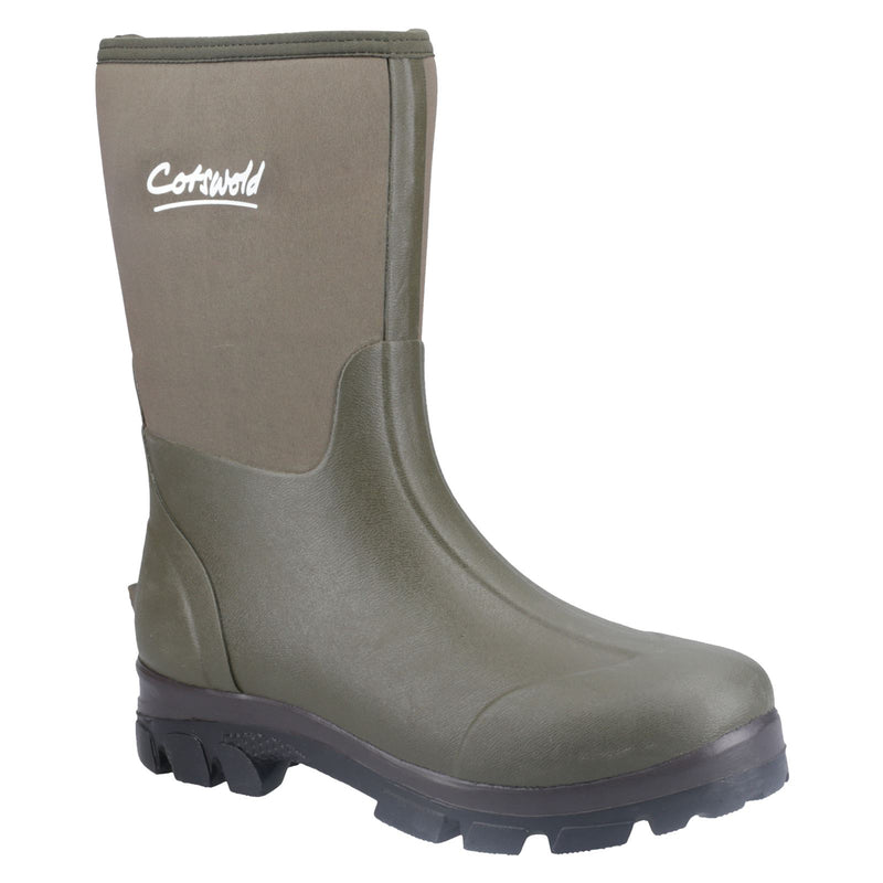 Cotswold Kensington Stivali In Gomma Verde In Pelle