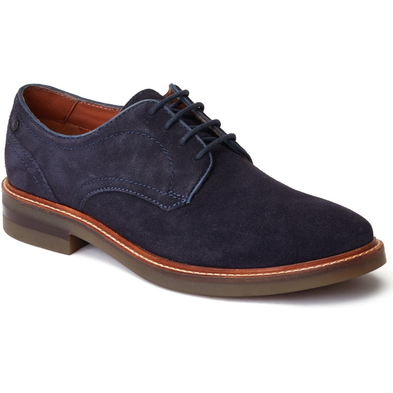 Base London Mawley Scarpe Oxford In Pelle Blu Scuro Da Uomo