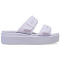 Crocs Brooklyn Buckle Low Wedge Sandali Viola Da Donna