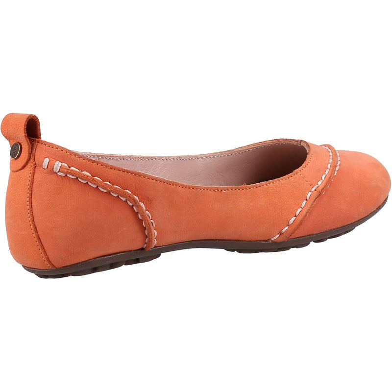 Hush Puppies Janessa Ballerine In Pelle Color Corallo Da Donna