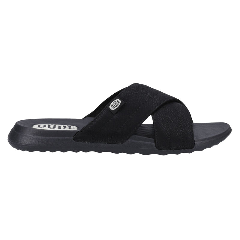 HEYDUDE Christi Slide Distressed Sandali Neri Da Donna