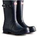 Hunter Original Short Wellington Boots Stivali Di Gomma Da Uomo Color Navy.