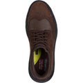 Skechers Garza Sully Scarpe Stringate In Pelle Da Uomo Color Cacao