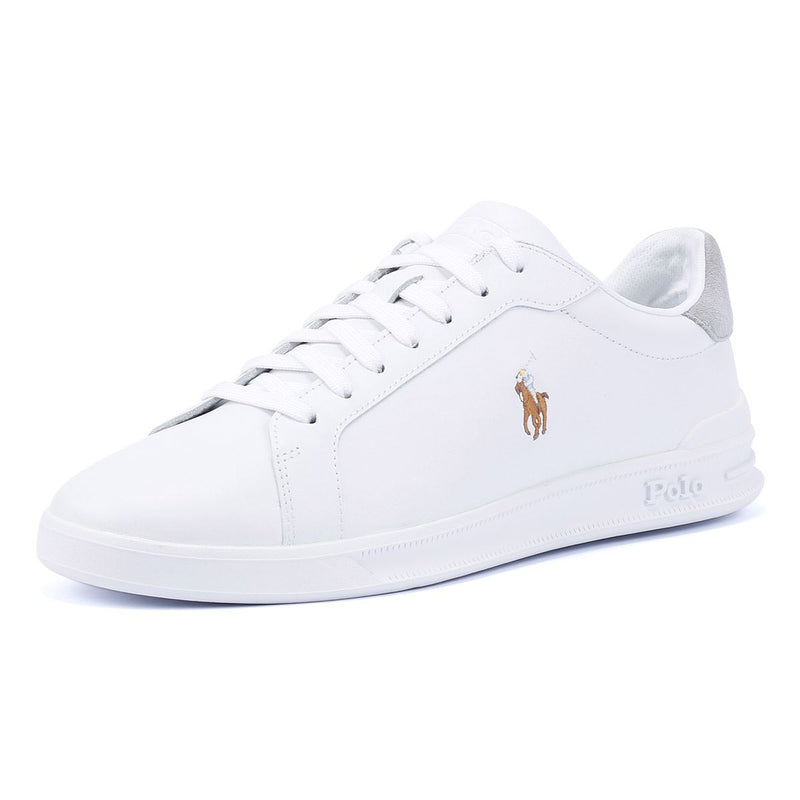 Ralph Lauren Heritage Court II Sneakers Bianche Da Uomo In Pelle