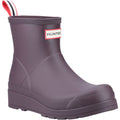 Hunter Play Short Stivali Da Pioggia In Gomma Neri/Viola Da Donna