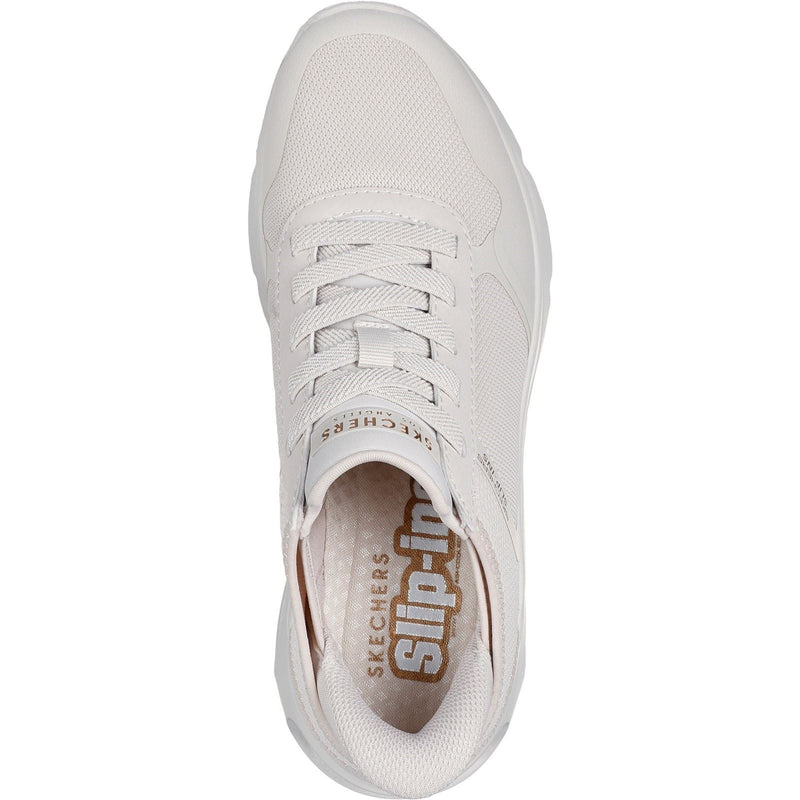 Skechers Tres-Air Uno Easy Steppers Sneakers Da Donna In Tessuto Color Panna