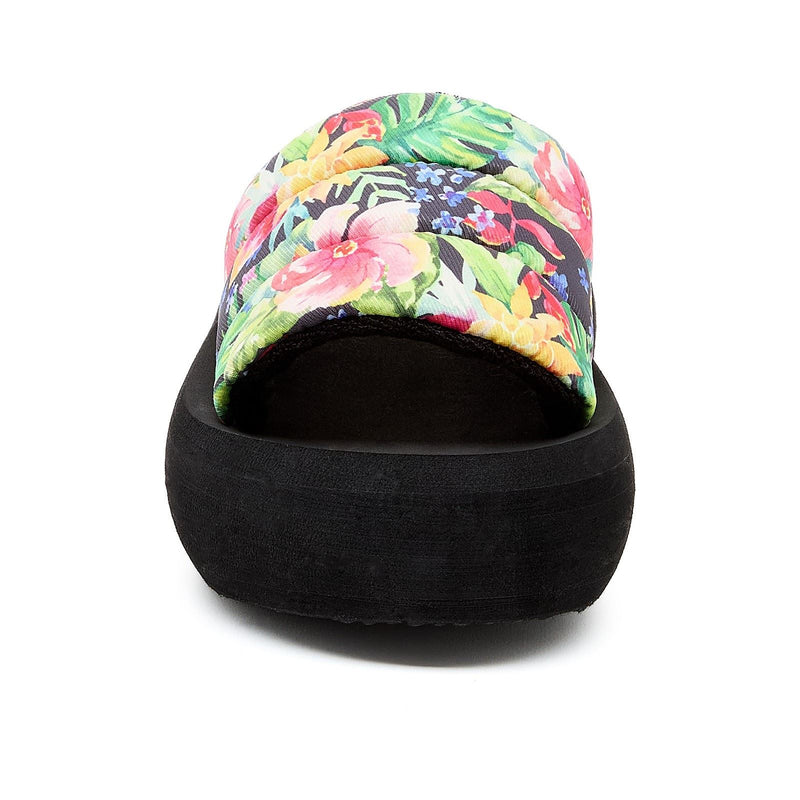 Rocket Dog Splash Bahama Sandali Da Donna Neri/Multicolore In Tessuto