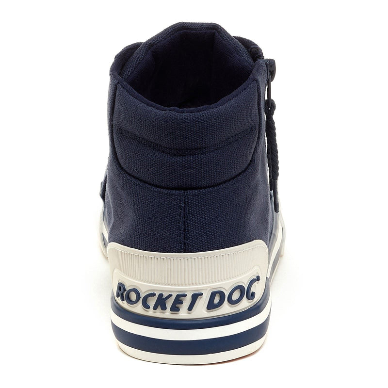 Rocket Dog Jazzin Hi Sneakers Da Donna In Cotone Blu Scuro