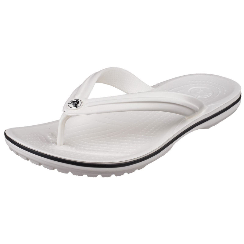 Crocs Crocband Flip Ciabatte Bianche In Gomma Croslite