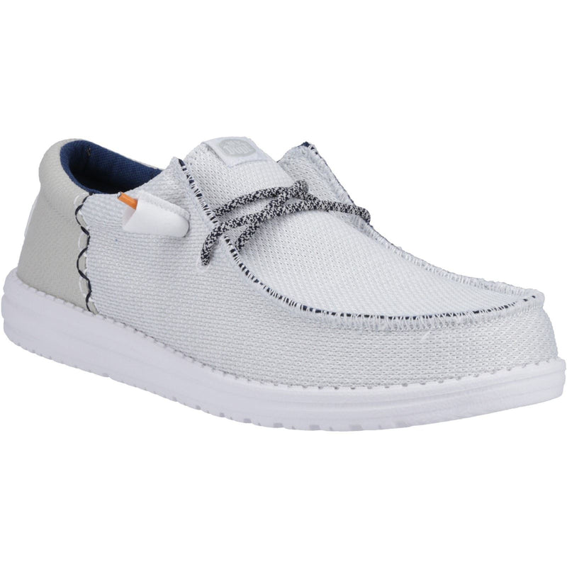 HEYDUDE Wally Funk Open Mesh Scarpe Da Barca Bianche Da Uomo