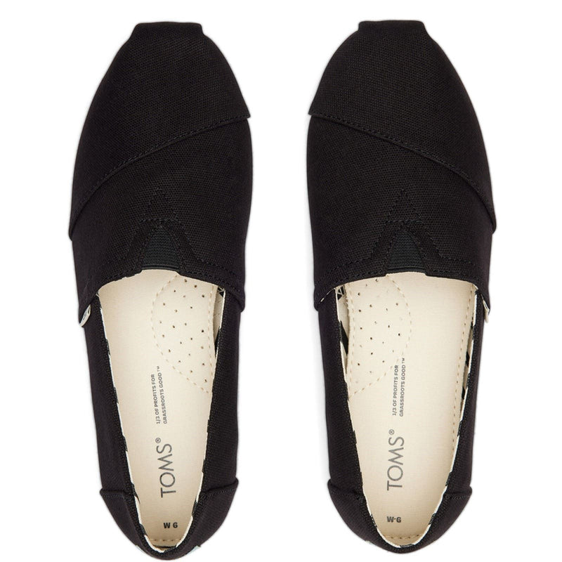 TOMS Alpargata Espadrillas Nere Da Donna In 100% Cotone