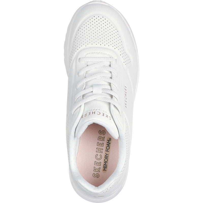 Skechers Uno Lite Lite Work Sneakers Bianche In Sintetico Da Donna