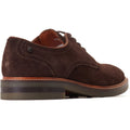 Base London Mawley Scarpe Oxford Marrone Bruciate Da Uomo In Pelle