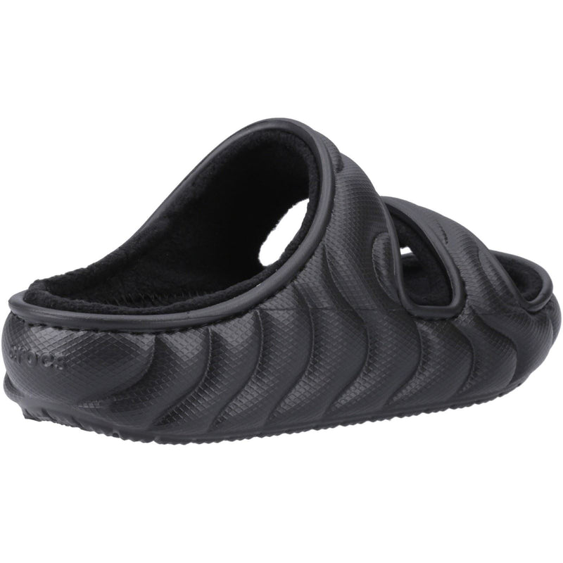 Crocs Classic Cozzzy Overpuff Sandali Neri Da Donna In Termoplastica