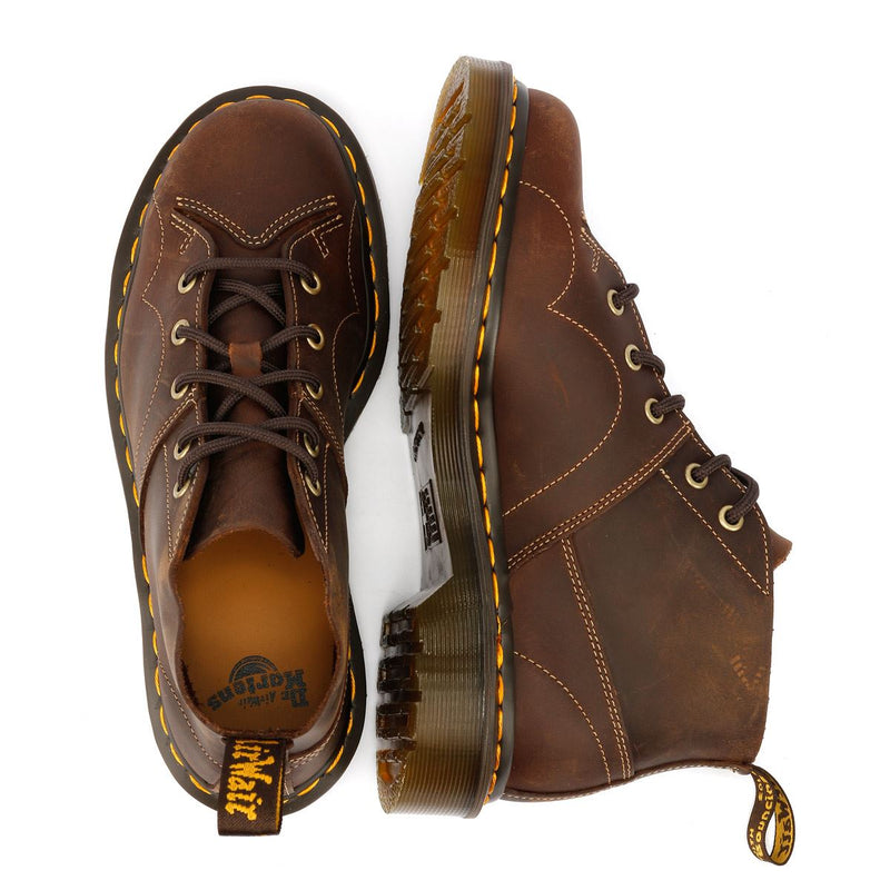 Dr. Martens Church Crazy Horse Stivali Marrone In Pelle