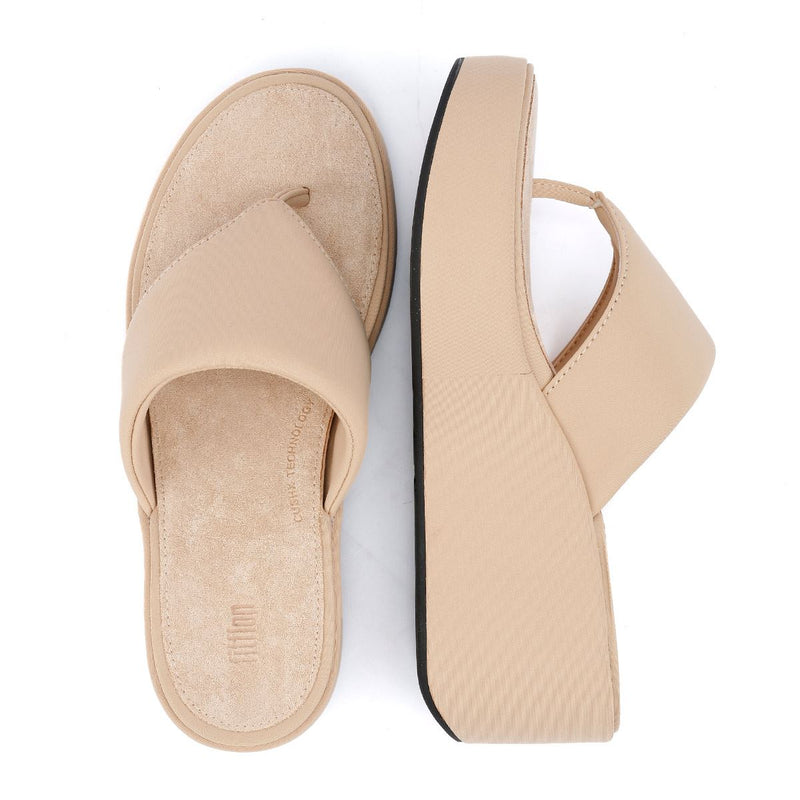 FitFlop Platfforms Wedge Sandali Beige Da Donna