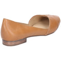 Hush Puppies Marley Ballerina Ballerine Piatte Da Donna In Pelle Color Cuoio