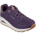 Skechers Uno Shimmer Away Sneakers Sintetiche Donna Color Viola Scuro