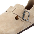 Birkenstock London Scarpe Comode In Camoscio Beige