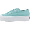 Superga 2790 Linea Up And Down Scarpe Da Ginnastica Verdi Da Donna In 100% Cotone