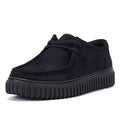 Clarks Main Torhill Lo Scarpe Stringate In Camoscio Nero Da Uomo.