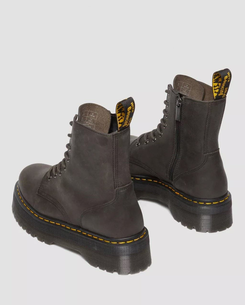 Dr. Martens Jadon Stivali Da Donna In Pelle Grigia