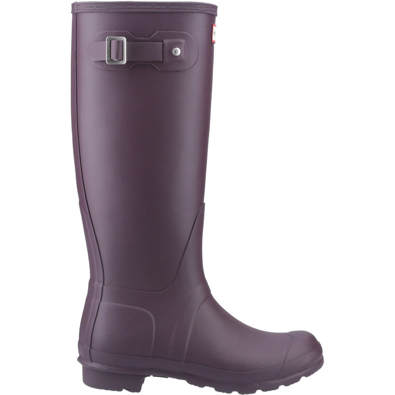 Hunter Original Tall Stivali Da Pioggia In Gomma Neri/Viola Da Donna