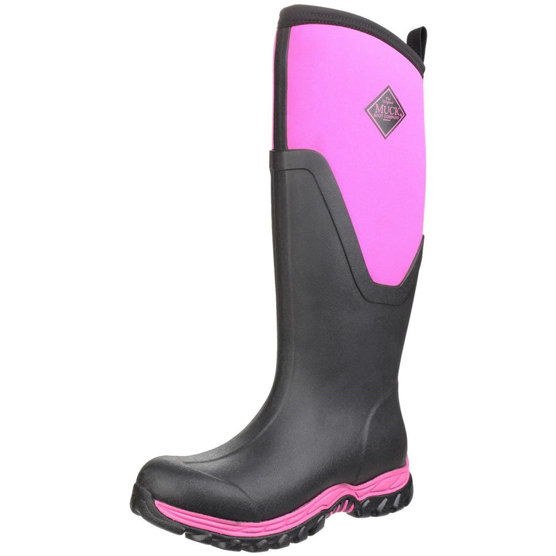 Muck Boots Arctic Sport II Tall Stivali Di Gomma Neri/Rosa