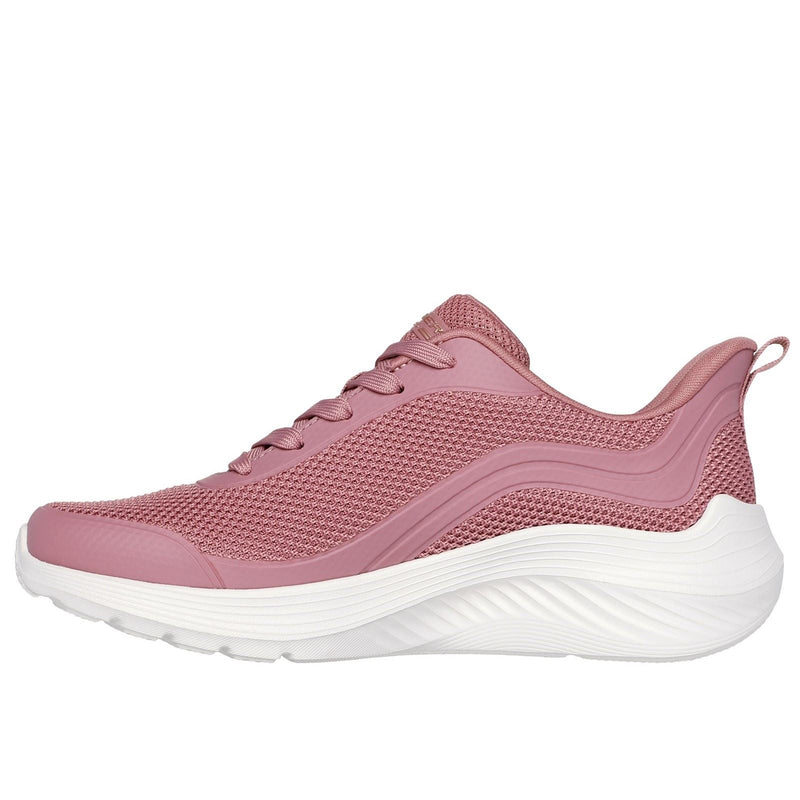 Skechers Bobs Squad Waves Still Wading Scarpe Da Ginnastica Da Donna In Tessuto Rosa