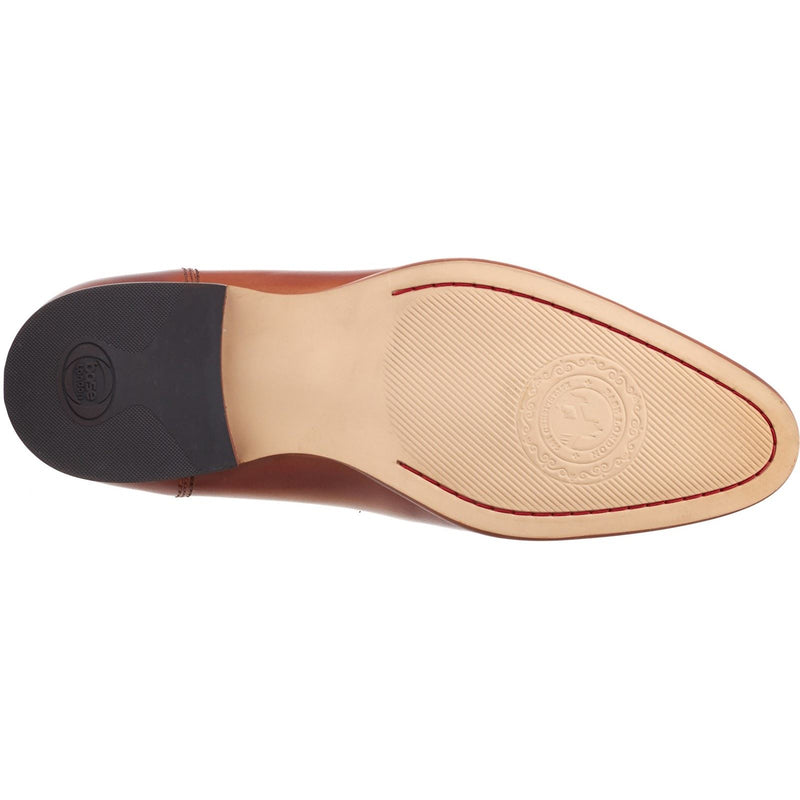 Base London Russo Scarpe Da Uomo In Pelle Color Cuoio Bruciato