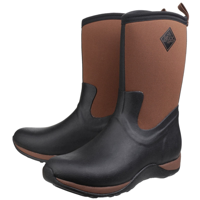 Muck Boots Arctic Weekend Stivali Da Pioggia Neri/Marroni In Gomma