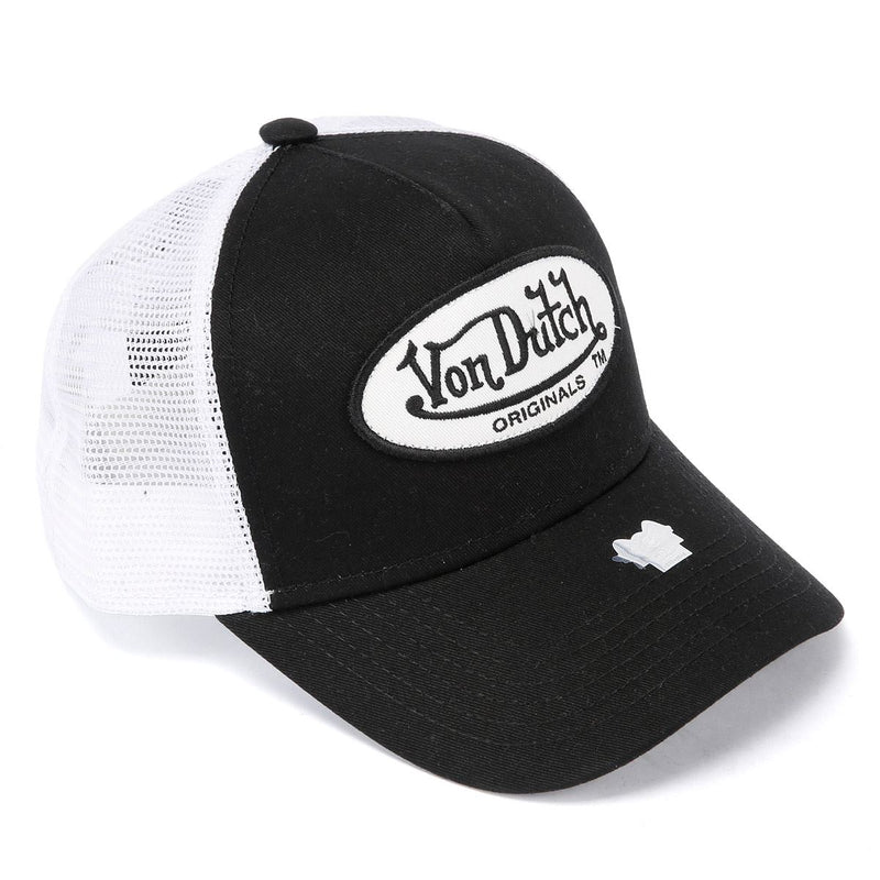 Von Dutch Trucker Boston Cappellini Neri/Bianchi In Cotone