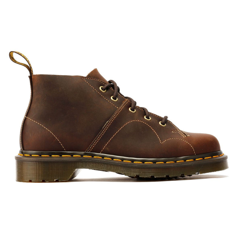 Dr. Martens Church Crazy Horse Stivali Marrone In Pelle