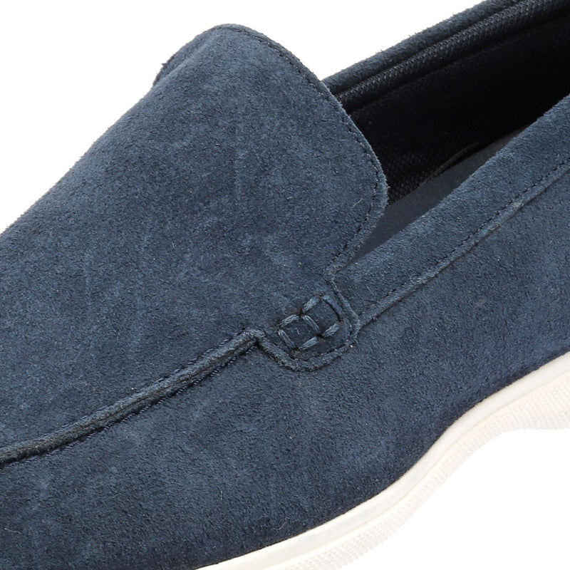 Ben Sherman Amarillo Scarpe Da Uomo Mocassino Blu In Camoscio