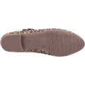 Hush Puppies Melissa Strap Ballerine Da Donna In Pelle Scamosciata Con Stampa Leopardata.