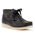 Clarks Originals Wallabee Boot Harajuku Stivali Neri In Pelle Da Donna