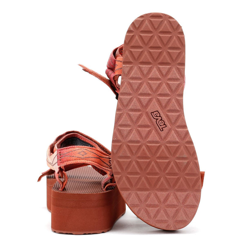 Teva Flatform Universal Sandali Rossi Da Donna