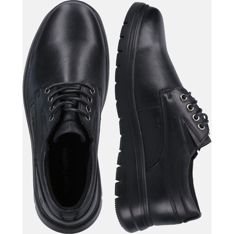 Hush Puppies Triton Scarpe Stringate In Pelle Da Uomo Nere